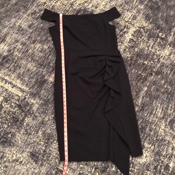 HP! Eliza J Off the Shoulders Navy Dress - Picture 8 of 9